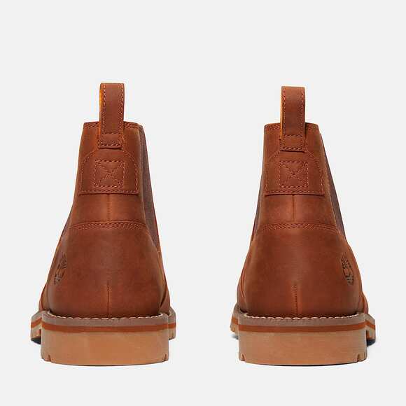 TIMBERLAND MEN\'S 12 REDWOOD FALLS CHELSEA BOOT RUST FULL GRAIN NIB